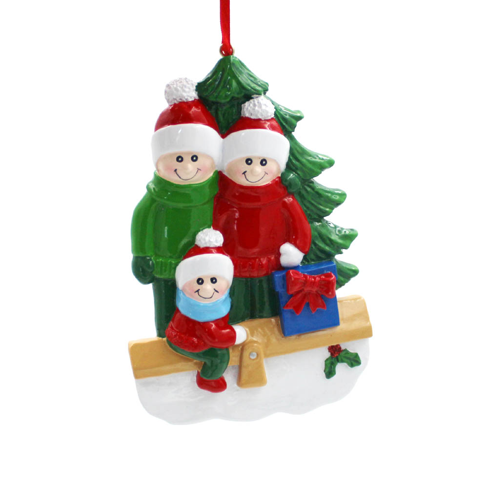 Family People Family Of 6 Personalized Christmas Tree Ornament