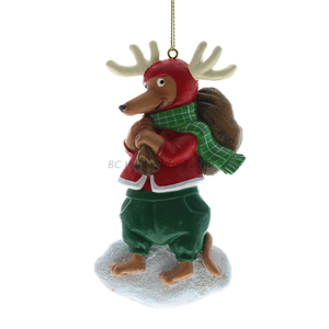 Personlized 3D Chritmas Reinbeer Ornament