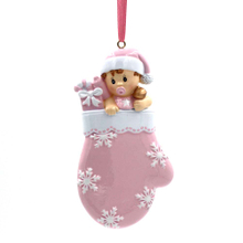 Baby With Mattle Personalized Christmas Tree Ornament