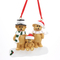 Brown Bear Family Of 6 Personalized Christmas Tree Ornament