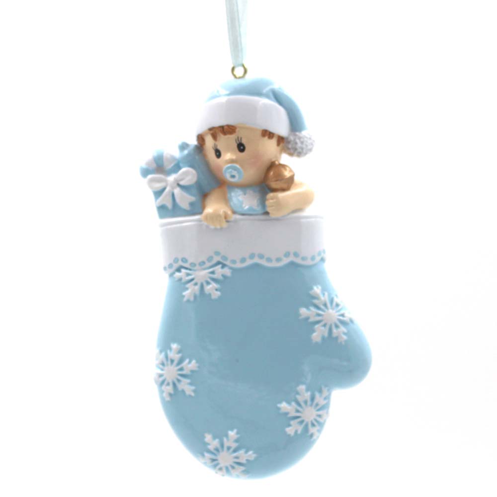 Baby With Mattle Personalized Christmas Tree Ornament