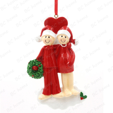 Pregnet Couple Ornament Personalized Christmas Tree Ornament