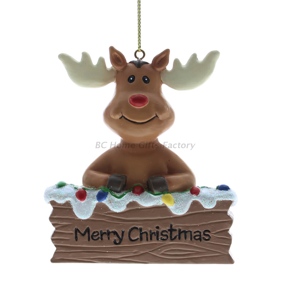 Personlized 3D Reindeer Ornament