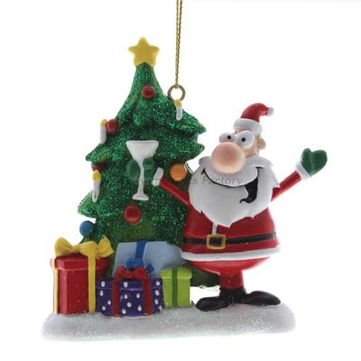 Personlized 3D Santa and Christams Tree Ornament