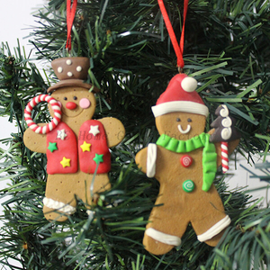 Personalized Polymer Clay Ornaments For Christmas Tree Decoration