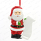 Santa Claus With List Personalized Christmas Tree Ornament