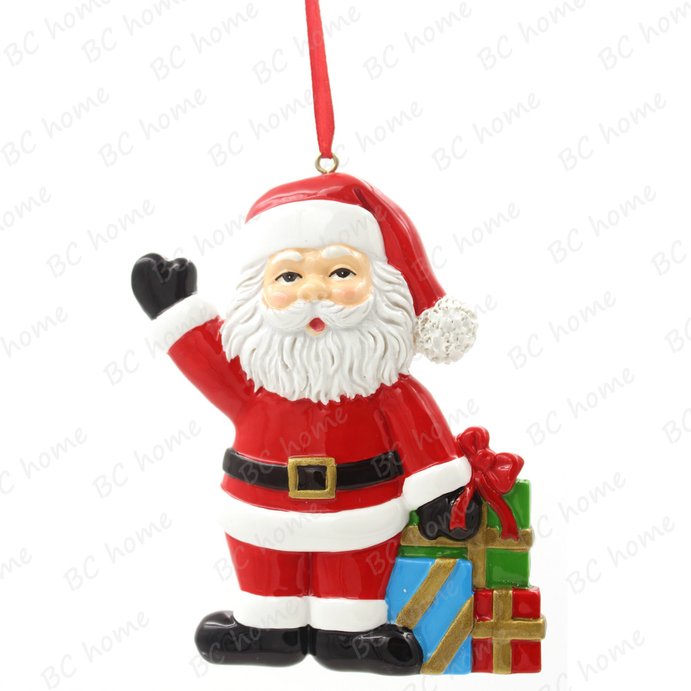 Santa Claus With Gifts Ornament Personalized Christmas Tree Ornament