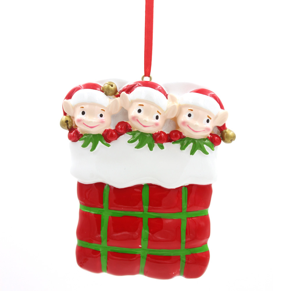 Bed Heads Family Of 6 Personalized Christmas Tree Ornament