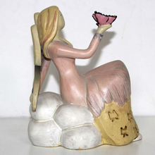 Attractive Playing Angel Resin Garden Figurine