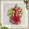 Resin reindeer Christmas tree ornament