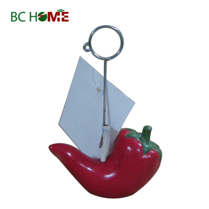 Pear Polyresin Business Card Holder