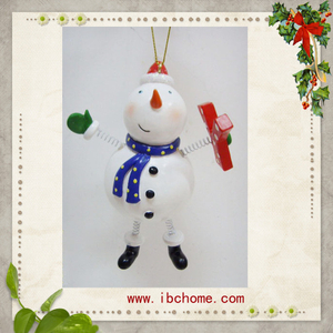 Resin Couples Snowman,Christmas tree decoration