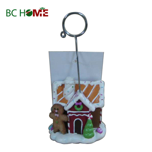 Christmas Santa Claus Polyresin Business Card Holder