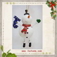 Resin Couples Snowman,Christmas tree decoration